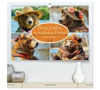 Bärige Noblesse im modischen Portrait. Eleganz und Klasse (hochwertiger Premium Wandkalender 2026 DIN A2 quer), Kunstdruck in Hochglanz: Pelzige Models zeigen den Trend in der Wald- und Bergwelt