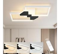 Baerolc Lampara techo salon, 32W 50cm Plafon led techo regulable 3000K-6000K, Lámpara de dormitorio blanca moderna Lampara led techo cocina iluminación de techo para salón y dormitorio.
