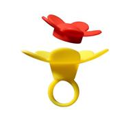 Baeroprki 1 Comedero de Mano para Pájaros con Comedero de Muñeca para Pájaros y Flores para Exteriores, Herramientas de Alimentación para Pájaros