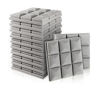 Baeroprki 12 Piezas Paneles de Espuma Insonorizantes, Paneles de Espuma AcúStica de Alta Densidad, No Adhesivos