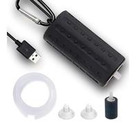 Baeroprki Bomba de Oxígeno Silenciosa, Tanque de Peces USB, Bomba de Oxígeno Doméstica, Acuario, Bomba de Aire Portátil para Pesca Al Aire Libre, Máquina de Oxígeno