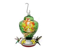 Baeroprki Comederos para Pájaros de Jardín para Exteriores, Regalos Colgantes para Pájaros para Mujeres, Comedero para Pájaros de Vidrio Soplado D