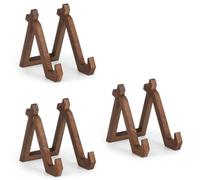 Baeroprki Soporte de ExhibicióN de Soporte de Placa de Madera, Paquete de 3 Soportes de Fotos de de Fotos de 6 Pulgadas para Caballete de Placa Decorativa