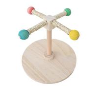 Baeroprki Suministros para Pájaros y Loros, Estación de Rotación con Rodamiento de Banda, Espada, Estación de Rampa, Rotación Giratoria, Juguetes para Caballos de Madera