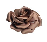 Baesics Broche de flores de tela de color rosa con aspecto de seda para mujer, 2 en 1, pin y clip para el pelo, estilo vintage, elegante, bohemio, accesorio para blazer, vestido, sombrero, chaqueta