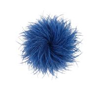 Baesics Broche de pluma - Pinza de plumas de avestruz esponjosa para mujer, accesorio vintage para sombrero, ideal para novias, bodas, fiestas, carnaval, pinza para el pelo, fascinator para blazer