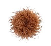 Baesics Broche de pluma - Pinza de plumas de avestruz esponjosa para mujer, accesorio vintage para sombrero, ideal para novias, bodas, fiestas, carnaval, pinza para el pelo, fascinator para blazer