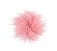 Baesics Broche de pluma - Pinza de plumas de avestruz esponjosa para mujer, accesorio vintage para sombrero, ideal para novias, bodas, fiestas, carnaval, pinza para el pelo, fascinator para blazer