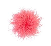 Baesics Broche de pluma - Pinza de plumas de avestruz esponjosa para mujer, accesorio vintage para sombrero, ideal para novias, bodas, fiestas, carnaval, pinza para el pelo, fascinator para blazer