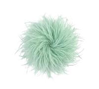 Baesics Broche de pluma - Pinza de plumas de avestruz esponjosa para mujer, accesorio vintage para sombrero, ideal para novias, bodas, fiestas, carnaval, pinza para el pelo, fascinator para blazer