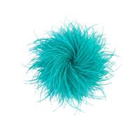 Baesics Broche de pluma - Pinza de plumas de avestruz Fluffy para mujer, accesorio vintage para sombrero, ideal para novias, bodas, fiestas, carnaval, pinza para el pelo, fascinator para blazer