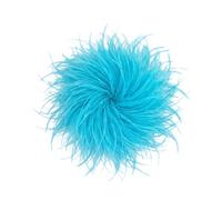 Baesics Broche de pluma - Pinza de plumas de avestruz Fluffy para mujer, accesorio vintage para sombrero, ideal para novias, bodas, fiestas, carnaval, pinza para el pelo, fascinator para blazer