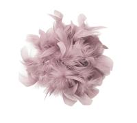 Baesics Broche de plumas para mujer, 2 en 1, hecho a mano, plumas, estilo vintage, accesorio para boda, fiesta, carnaval, tocado para el pelo, para blazer, vestido, chaqueta, diseño de flores boho, TH