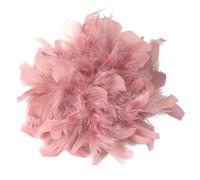 Baesics Broche de plumas para mujer, 2 en 1, hecho a mano, plumas, estilo vintage, accesorio para boda, fiesta, carnaval, tocado para el pelo, para blazer, vestido, chaqueta, diseño de flores boho, 1