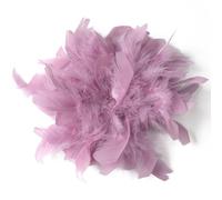 Baesics Broche de plumas para mujer, 2 en 1, hecho a mano, plumas, estilo vintage, accesorio para boda, fiesta, carnaval, tocado para el pelo, para blazer, vestido, chaqueta, diseño de flores boho, 1