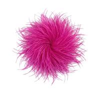 Baesics Broche de Plumas para Mujer, Plumas de Avestruz, Estilo Vintage, Accesorio para Novia, Boda, Fiesta, Carnaval, Tocado para el Pelo, para Blazer, Vestido, Chaqueta, Diseño de Flores Rosa