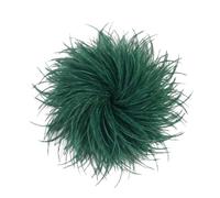 Baesics Broche de Plumas para Mujer, Plumas de Avestruz, Estilo Vintage, Accesorio para Novia, Boda, Fiesta, Carnaval, Tocado para el Pelo, para Blazer, Vestido, Chaqueta, Diseño de Flores, Verde