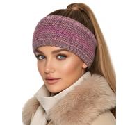 Baesics Cinta para la cabeza para hombre y mujer, color rosa, cálida y elástica, unisex, con forro polar, acabado de alta calidad, talla única