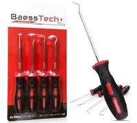 BaessTech Juego de ganchos de impresión 3D de 4 piezas - estructuras de soporte fáciles de quitar - Herramienta con puntas endurecidas y mango ergonómico - Juego de ganchos para impresora 3D