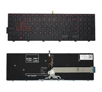 BAETI Nuevo Teclado Original for portátil for DE-LL Ins-pir-on 15 3000 5548 5542 3541 3542 5547 P39F Series US Keyboard (reemplazo de Teclado) (Color : Red with Backlight)