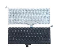 BAETI UK/árabe/AR/sueco SW/español SP/Portugal PO/francés FR/danés DM teclado portátil para MacBook Pro 13 pulgadas A1278 2009 2010 2011 2012 teclados de repuesto (color: teclado francés)