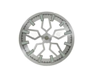 BAFAFA 28.5MM Hollow Out Green Luminous Watch Dial Compatible For NH70 Movement Watch Accessories (Color : 06 Green Luminous)