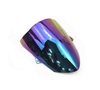 BAFAFA Pantalla Parabrisas Deflector Viento para para Ninja para ZX6R para ZX-6R 636 2009-2019 2018 2017 2016 2015 Deflectores Viento Pantalla Parabrisas Doble Burbuja(6)