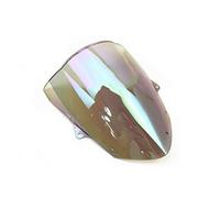 BAFAFA Pantalla Parabrisas Deflector Viento para para Ninja para ZX6R para ZX-6R 636 2009-2019 2018 2017 2016 2015 Deflectores Viento Pantalla Parabrisas Doble Burbuja(4)