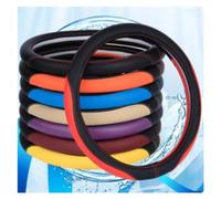 BAFAFA para Cubiertas Volante Deportivo 38CM Protector Cuero para Volante Coche Cubierta Manija Coche Cubre Volante Coche Protector Volante(A)