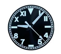 BAFAFA Reloj luminoso verde de 33,5mm Compatible con NH35 NH36 4R 7S movimiento accesorios de reloj for hombre (Color : 02 Black Watch Dial)