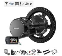 BAFANG 250W 48V BBS01B Mid Drive Motor Kit con EKD01 Pantalla, Kit de Conversión Ebike Motor Central para BB 68MM Bicicleta de Montaña Carretera Cercanías Bici DIY Kit