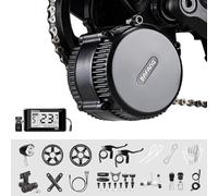 BAFANG 48V 500W Mid Drive Motor Kit con C961 Display, BBS01B BBS02B BBS HD Mid Motor Kits para 68mm Bottom Bracket Mountain Bike, Road Bike, Commuter Bike