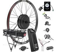 BAFANG E-Bike Conversión Kit Motor Rueda Trasero 48V 750W con Batería Opcional y LCD Pantalla, Rear Hub Kit - Cassette Versión Freno de Disco con Ancho de Montaje 135-142MM para Bici 26" 27,5" 700C