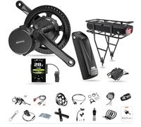 BAFANG Kit de Conversión Mid Drive para Bicicleta Eléctrica 1000W 750W 500W 250W - Motor Central BBS01B BBS02B BBS-HD con Batería y Pantalla Opcionales Compatible con MTB y Bicicletas de Carretera