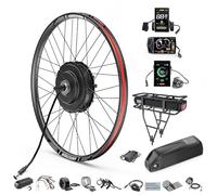 BAFANG Kit de Conversión para Bicicleta Eléctrica G0900 750W - 26" 27.5" 28" 29" 700C 48V Motor Trasero con Engranajes, Batería, Pantalla LCD y Sensor Pas, Kit Ebike H640