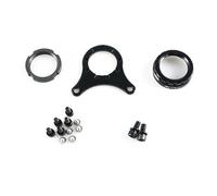 BAFANG Kit de montaje de pedalier 68 - 100 mm BBS01 BBS02 BBS03HD motor central, kit de conversión completo con tuercas de rueda dentada, abrazaderas de montaje, tornillos, tuercas y arandelas