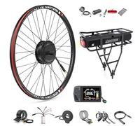 BAFANG Kit Motor Buje Rueda Delantera 48V 500W, Delantero para Bicicleta 28" 29" 700C, Anchura de Montaje 100MM, Brushless Geared 8fun - Ebike Conversion Kit Con LCD 500C