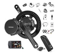 BAFANG Mid-Motor 250W 36V BBS01B - Kit de Conversión con Pantalla EKD01 Multiidioma y Batería 36V 13Ah, para Bicicletas de Montaña, Carretera y de Paseo con Aro de 68mm