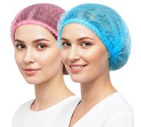 Bafeil 200 redecillas desechables para el pelo, 52 cm, gorro quirúrgico, para cocina, gastronomía, higiene, gorro de cocinero, para mujer y hombre, gorro de ducha, desechable, sin látex, transpirable