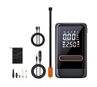 BAFEIYA Bomba de Aire inalámbrica 3 en 1, inflador de neumáticos de Coche de 12 V CC/USB, compresor de Aire eléctrico portátil