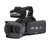 BAFEIYA Cámara de vídeo Vlogging Cámara Grabadora Cámara de Video Profesional 4K 18X Digital Vlog Videocámara Stream Webcam Auto Focus 64MP Fotografía Grabadora Lapso de Tiempo(32G SD Card,Standard)