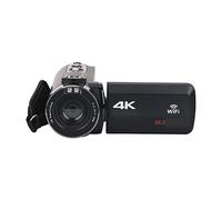 BAFEIYA Cámara de vídeo Vlogging Cámara Grabadora Cámara de Video Vlog 4K Completa for transmisión en Vivo Videocámara Digital al Aire Libre Webcam 16X Grabadora de fotografía(32G SD Card,Nero)