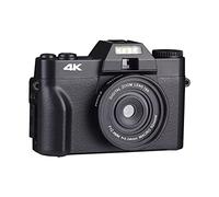 BAFEIYA Cámara de vídeo Vlogging Cámara Grabadora Cámara Digital 16X 48MP Face Detect 4K Selfile Videocámara for fotografía Gran Angular Vlog Cámara de Video Auto Focus Webcam(128G TF Card,NO Lens)