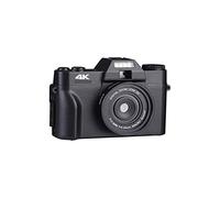BAFEIYA Cámara de vídeo Vlogging Cámara Grabadora Cámara Digital de 48MP 3quot;Flip Screen Selfie Videocámara 4K Web CAM Vintage Vlog Video Recorder Streaming Videocámara(with 64GB TF Card,NO Lens)