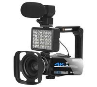 BAFEIYA Cámara de vídeo Vlogging Cámara Grabadora Cámara Digital Videocámara 4k Cámara de Video Transmisión en Vivo Visión Nocturna 58MP Fotografía Cámaras Digitales Vlog Record(32G SD Card,Kit 2)