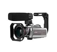 BAFEIYA Cámara de vídeo Vlogging Cámara Grabadora Cámara Vlog Videocámara 4K Profesional 64X Zoom Digital IR Visión Nocturna for Blogger Video Filmación(Bundle B)