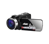 BAFEIYA Cámara de vídeo Vlogging Cámara Grabadora Cámaras de Video UHD 4K Vlog Live Streaming Webcam Videocámara Digital for Exteriores Grabadora de Blogger portátil 18X(128G SD Card,Blauw)