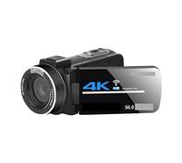 BAFEIYA Cámara de vídeo Vlogging Cámara Grabadora Cámaras Digitales de 56MP for fotografía Videocámara 4K Webcam Vlog Set 18X Zoom Digital Visión Nocturna Grabadora de Video(64G SD Card,Standard)