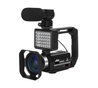 BAFEIYA Cámara de vídeo Vlogging Cámara Grabadora Grabación en Bucle Cámaras Digitales 4K Lapso de Tiempo Videocámara de transmisión de Video de 48MP for Blog Girar Pantalla Webcam Vlog(128G SD Card)