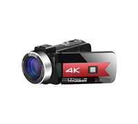 BAFEIYA Cámara de vídeo Vlogging Cámara Grabadora Videocámara 4K Transmisión en Vivo Cámara Web Cámaras Digitales de 56MP for fotografía Grabadora de Video Vlog de visión Nocturna(128G SD Card,Blauw)